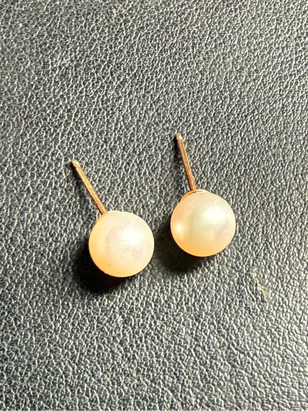 Honora 14K Yellow Gold 7.5mm Creamy White Pearl Stud Post Earrings